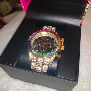 Ed Hardy Rhinestone Sparkle Embellished Watch